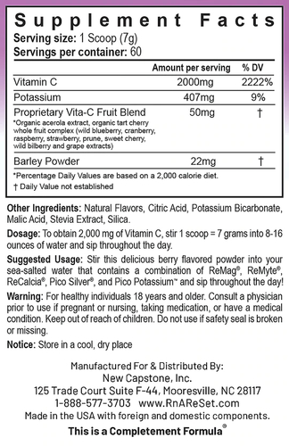 Vitamin C ReSet - Vitamina C - Bevanda in polvere