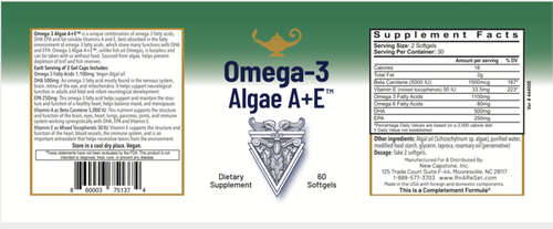 Omega 3 Algae A+E™ - Acidi grassi Omega-3 vegani da alghe con vitamina A+E